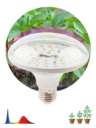 Лампа светодиодная FITO-18W-RB-E27 18Вт E27 для растений красн./син. спектр  Б0049533