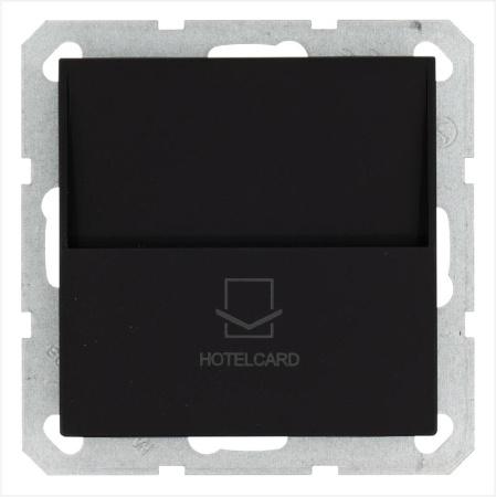 Выключатель карточный отельный 10А IP20 механизм черн. матовый soft touch  G6209PB
