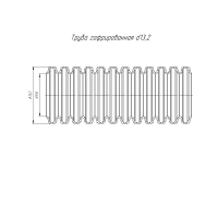 Труба гофрированная ПА dвн 9.8мм dнар 13.2мм безгалоген. (HF) стойкая к УФ разрезная черн. (уп.10м)  PR02.0316