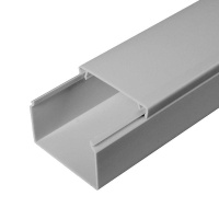 Кабель-канал 60х40 L2000 с двойн. замком сер.  PR03.0077
