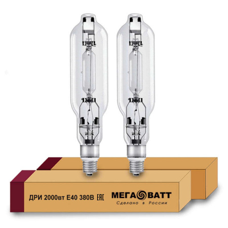 Лампа газоразрядная металлогалогенная ДРИ 2000 380/4000К E40 (12)  03123