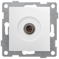 Розетка телевизионная TV 1-м СП Bravo механизм бел.  С10А1-001