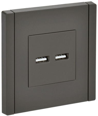 Розетка USB A+A 3.1А FORTE&PIANO FP349 сер.  FP-U21-D31-K03