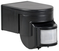 Детектор движения ДД 012 1100Вт угол обз. 180град. дальн. 12м IP44 черн.  LDD10-012-1100-002