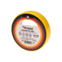 Изолента ПВХ 0.13х15мм 10м желт. (уп.10шт)  KR-09-2002