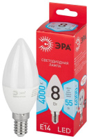 Лампа светодиодная RED LINE LED B35-8W-840-E14 R 8Вт B35 свеча 4000К нейтр. бел. E14  Б0050200