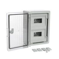 Корпус пластиковый распределительный ЩРН-18 IP65 прозр. дверь 350х250х150  PR08.26502