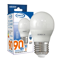 Лампа светодиодная G45 10Вт "Шар" 6500К Е14 230В холод. бел.  1803