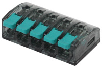 Клемма строительно-монтажная СМК компактная 415 NO-224-51 5-проводная 0.5-4кв.мм с рычагом (уп.2 шт)  Б0043969 Клемма строительно-монтажная СМК компактная 415 NO-224-51 5-проводная 0.5-4кв.мм с рычагом (уп.2 шт)  Б0043969