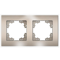 Рамка 2-м Афина стеклянная шампань UNIVersal 2279