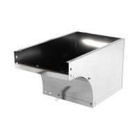 Угол вертикальный внешний CSSD 90град. переходник левосторонний осн. 100 H50 в комплекте с крепежн. эл. и соедин. пластинами для монтажа нержав. сталь  ISDLL0510KC