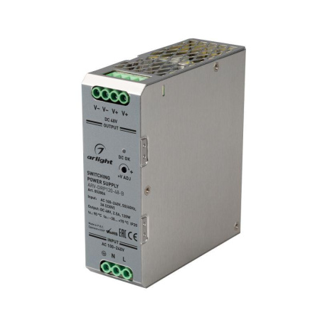 Блок питания ARV-DRP120-48-B 48В 2.5А 120Вт IP20 металл  052806
