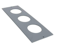 Рамка приборная классик на 3 места для лючка C-Line 24  cl-rp-3-24