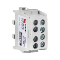 Клемма распределительная КСР с двойн. винтом 2х25/2х16 сер. PROxima  ksr-2.25-2.16-grey