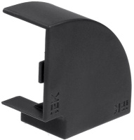 Угол для кабель-канала 90град. КМП 100х60 черн. (уп.2шт) ELECOR  EL-KK10D-P-100-060-K02