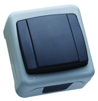 Выключатель 1-кл. ОП 10А IP55 сер.  36064101