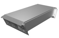 Короб кабельный 1.5мм ККБ-3УНП-0.2/0.5 трехканал. рамка 4мм гор. оцинк.; обшивка оцинк.  KKB.3UNP.25.15.HDZ/ZN