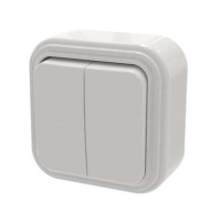 Выключатель 2-кл. ОП Викинг бел. БЕЛТИЗ VA56-232-Б