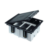 Лючок 1 S-мод.  Connect сер. + рамка глуб. 70-100мм SF170-1