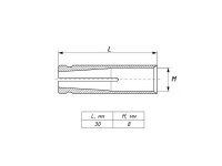 Анкер забивной М8 латунь  alzm8