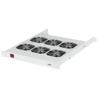 Полка вентиляторная 19дюйм 1U 6 вентиляторов Г520мм без шнура питания сер.  -VP6-GY