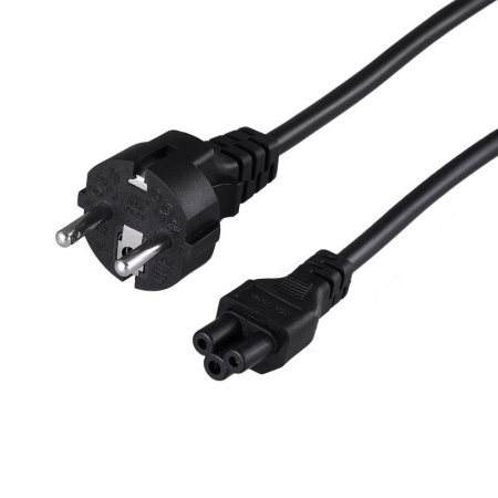 Шнур сетевой Евро 3х0.75кв.мм 1.8м (PVC) (с заземлением) (ноутбук)  11-1151