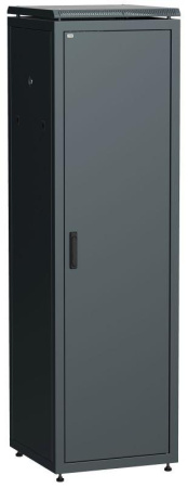 Шкаф сетевой 19дюйм LINEA N 47U 600х600мм металлическая передняя дверь черн.  LN05-47U66-M