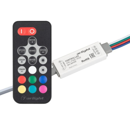 Контроллер ARL-FINE-RGB Black (5-24В 3х2А RF ПДУ 18кн) (IP20 пластик)  027197