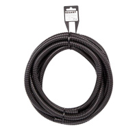 Труба автомобильная гофрированная ПП разрезная d12.7мм черн. (уп.5м)  15-1305