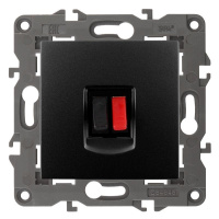 Розетка аудио 14-3111-05 Elegance антрацит ЭРА Б0034324