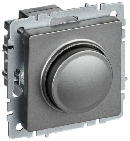 Светорегулятор СП BRITE пов-наж. 600Вт СС10-1-0-БрС механизм сталь  BR-D20-0600-K46