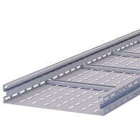 Лоток лестничный с перфорированным дном LHT 900х100 L3000 сталь 2мм гор.оцинк.  LHT-PB.9010.3020.HDZ