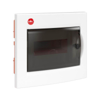 Щиток встраиваемый 8мод. IP41 с дверцей с усилен. клеммн. блоком 87308 бел.  81708