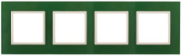 Рамка 4-м 14-5104-27 стекло Elegance зел.+сл. кость ЭРА Б0034535