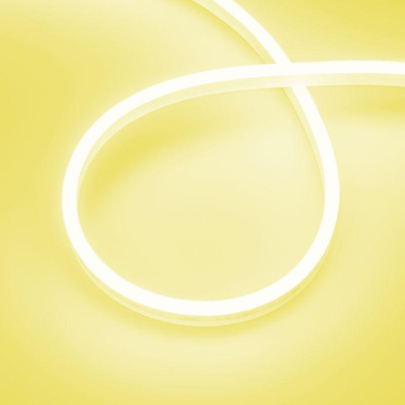 Лента светодиодная герметичная AURORA-PS-A120-12x6mm 24V Yellow 10Вт/м IP65 2835 (уп.5м)  036682