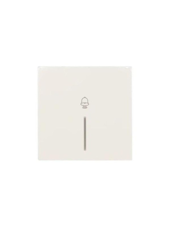 Кнопка звонка с индик. СП ZIMA IP20 безвинт. зажим слон. кость  704-9088-108QC