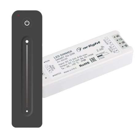 Диммер SMART-DIM-SET-LINE (12-24В 1х8А ПДУ 2.4G) (IP20 пластик)  034794