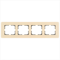 Рамка закругленная 4-м G-Glass стекло матовый тауп  G1004GT-RM