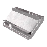 Угол вертикальный внутренний 90град. 400х50 с крышкой Стандарт  PR16.0601