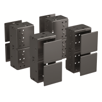 Комплект угловых элементов с пластиковыми заглушками В=200мм (уп.4шт)  306878