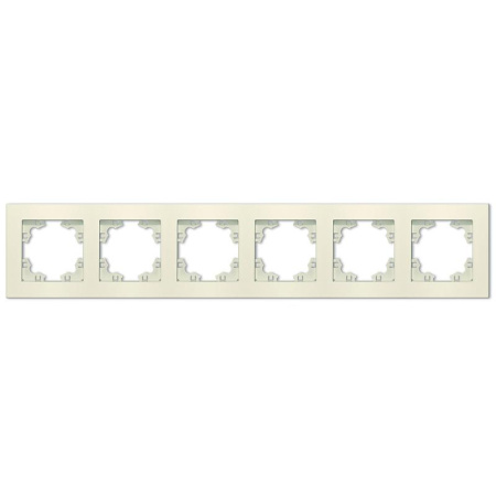 Рамка 6-м Афина универс. сл. кость (ivory)  A1043-I