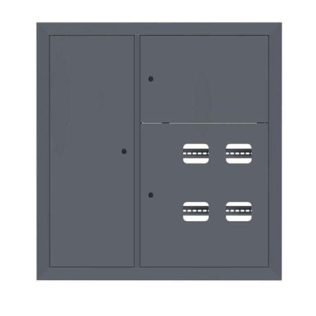 Щит этажный 4кв. слаботочка слева RAL7024 (1000х950х150) PROxima  mb29-v-4z-ral7024