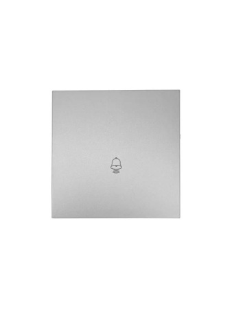 Кнопка звонка СП ZIMA IP20 безвинт. зажим сер. матов.  704-7488-103QC