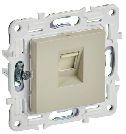 Розетка компьютерная RJ45 кат.5E SKANDY SK-K01B беж.  SK-K10-1-K10
