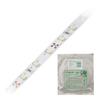 Лента светодиодная гибкая ULS-Q321 2835-60LED/m-8mm-IP20-DC12V-4.8W/m-5M-DW на самоклеящейся основе свет дневной бел. 4.8Вт/м (уп.5м)  UL-00000880