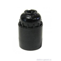 Патрон карболитовый подвесной E27 M12 черн.  TKE-C05-PKB-27-12