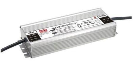 Драйвер 320Вт 24В для светодиодной ленты Meanwell HLG-320H-24 IP67 252х90х43.8мм  HLG-320H-24