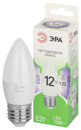 Лампа светодиодная GREEN LINE B35-12W-865-E27 GL E27 12Вт свеча свет холод.  Б0067127