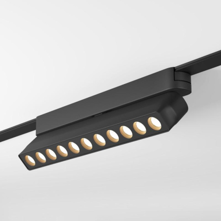 Светильник для трека Air Grill 4000 со светодиодом L230хW26хH60мм 48В DC 12Вт RA=90 36град. 4000К IP20 черн. алюм.  DK5338-BK