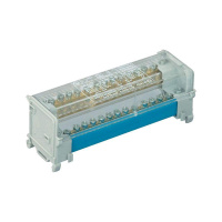 Блок распределительный 2p 11х6мм на DIN-рейку  BD125152